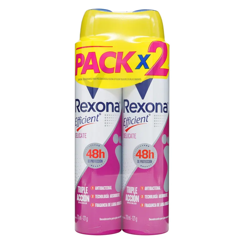Desodorante spray Rexona Efficient Delicat 210 mL