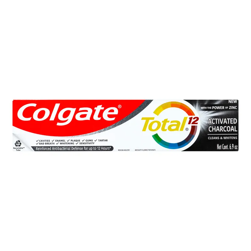 Cre Colgate Total 12 Carb Activado 150 mL