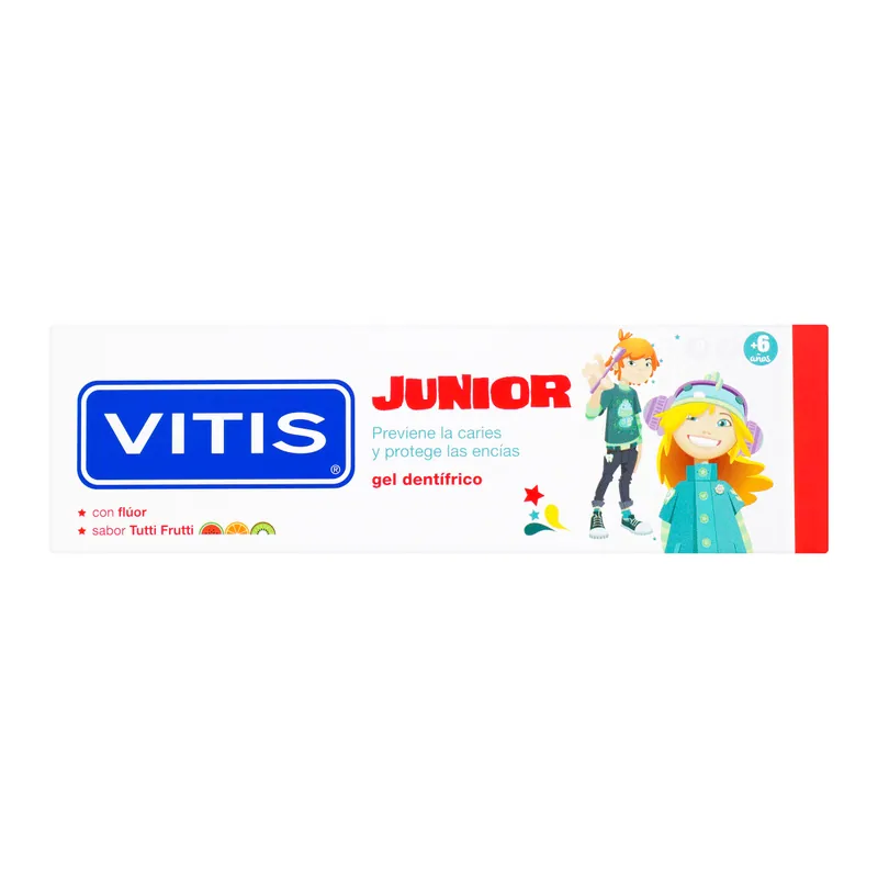 Crema Dental Vitis Junior Gel 75 mL