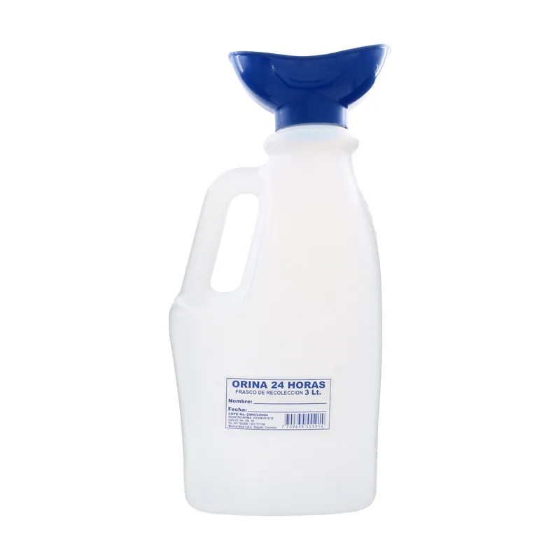 Frasco Recolector de Orina 24 Hrs 3 Lts
