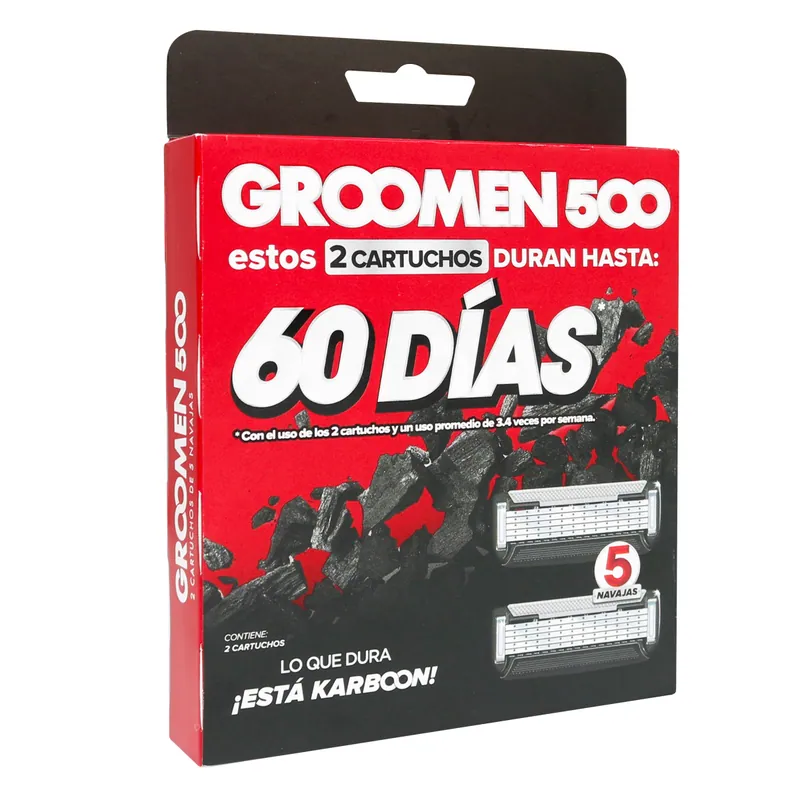 Rep Máquina Afeitar Groomen 500 2 unidades