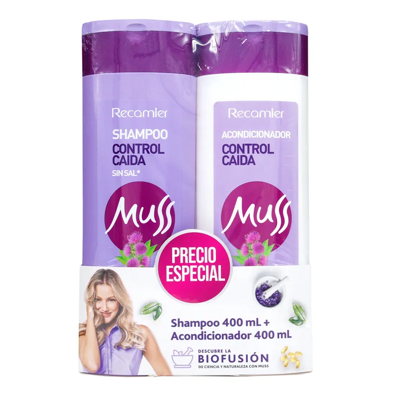 Champú Muss Control Caida 400 Ml+acondicionador 400 mL