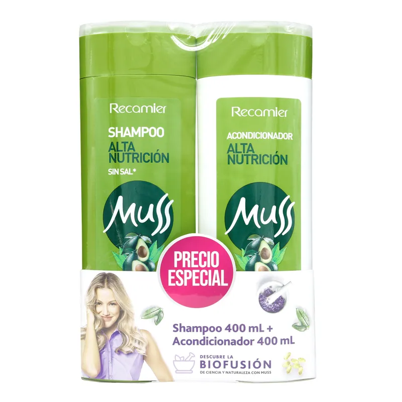 Champú Muss Alta nutrición 400 Ml+acon 400 mL