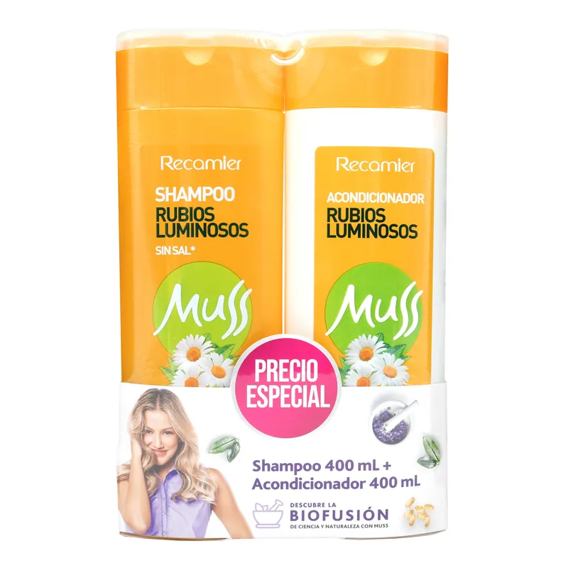 Champú Muss Rub Luminosos 400 Ml+acondicionador 400 mL