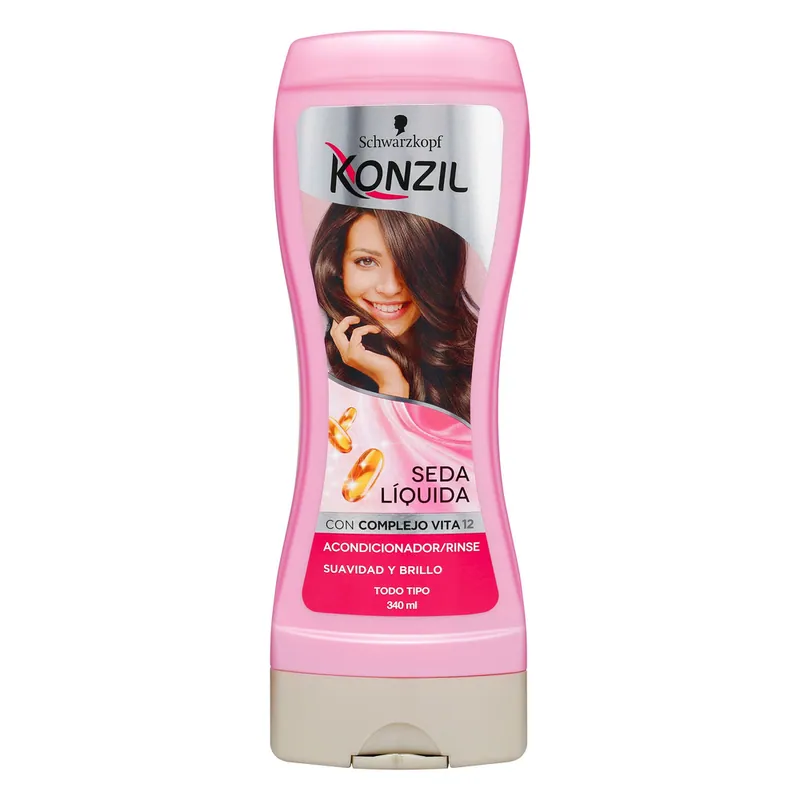 Acondicionador Konzil Seda Liquid Com Vit12 340 mL
