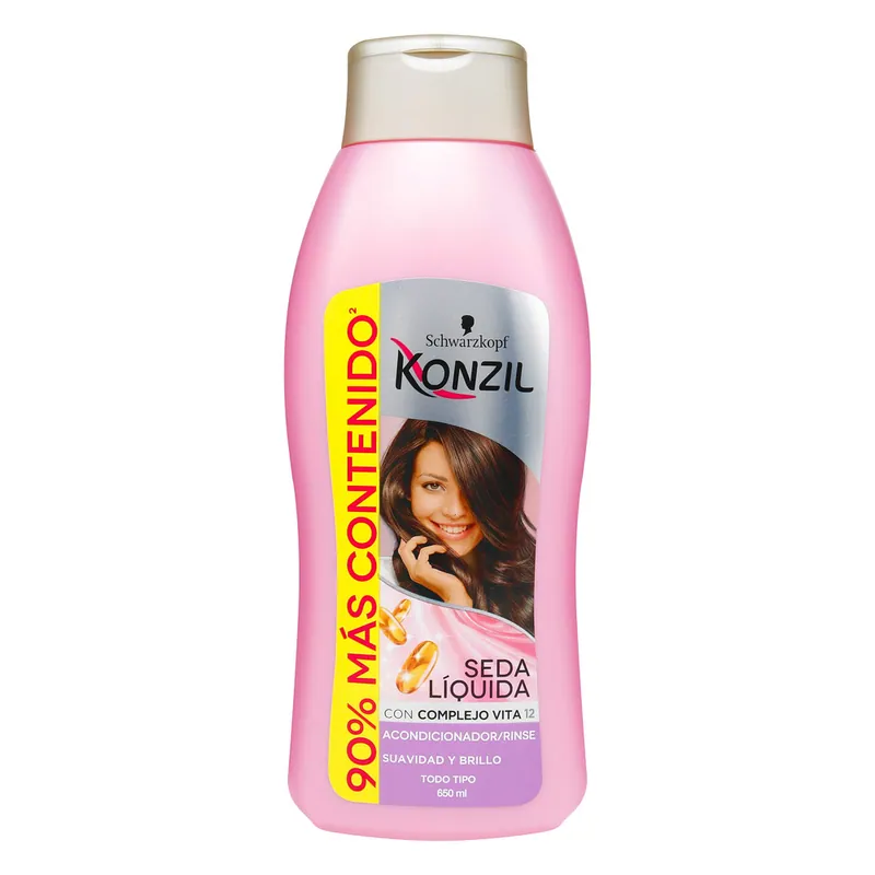 Acondicionador Konzil Seda Liquid Com Vit12 650 mL