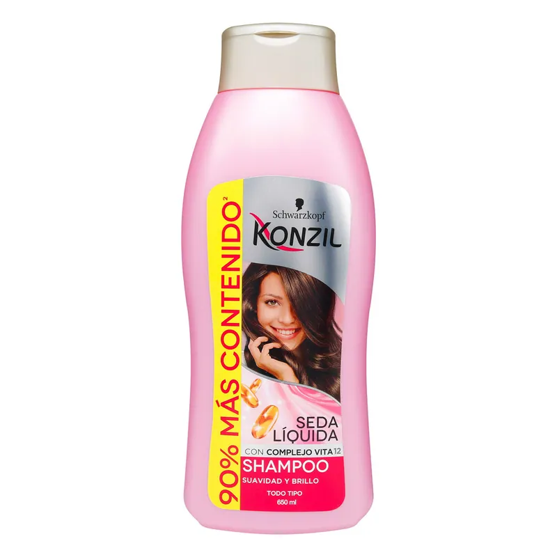 Champú Konzil Seda Liquida Com Vit12 650 mL