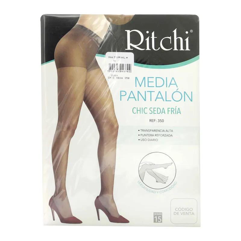 Medias Pant Ritchi Chic Seda Natural M