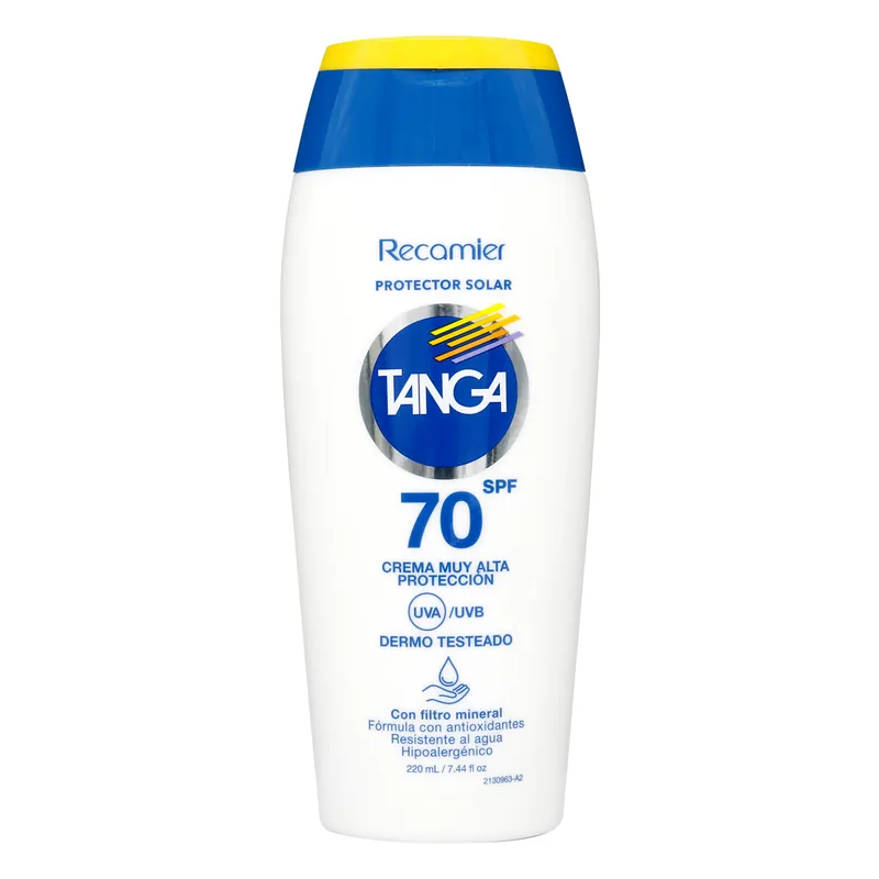 Bloq Tanga Spf 70 Adultos crema 220 mL