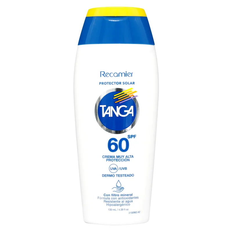 Bloq Tanga Spf 60 Adultos crema 130 mL