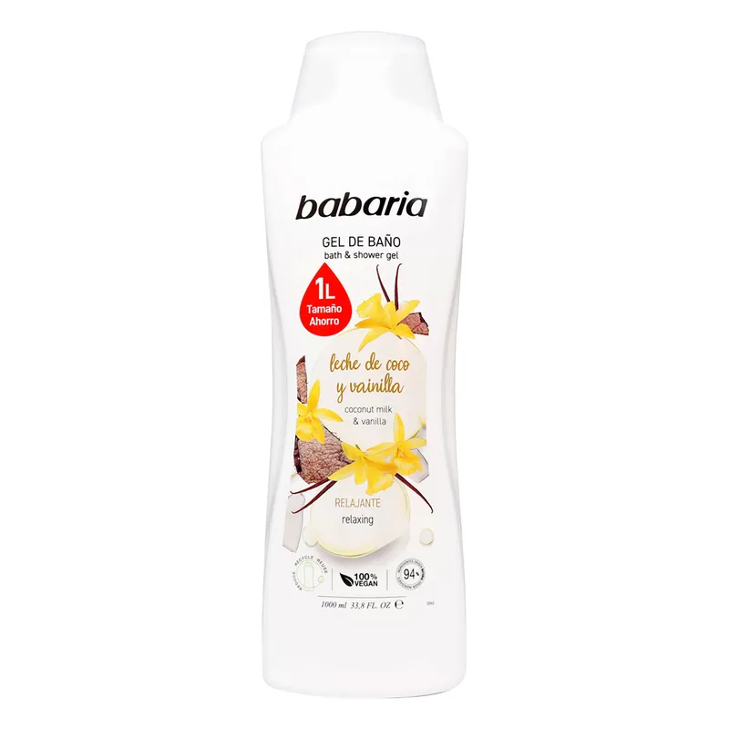 Gel de baño Coco-Vainilla Babaria 1000 mL