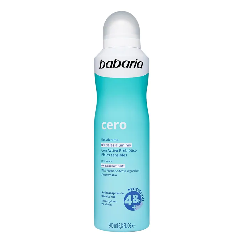 Desodorante Spray Babaria Cero prebiótico 200 mL