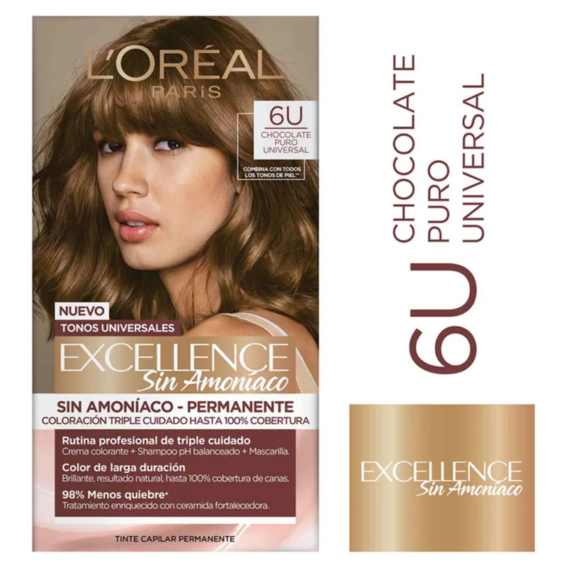 Excellence sin Amoniaco 6u Chocolate