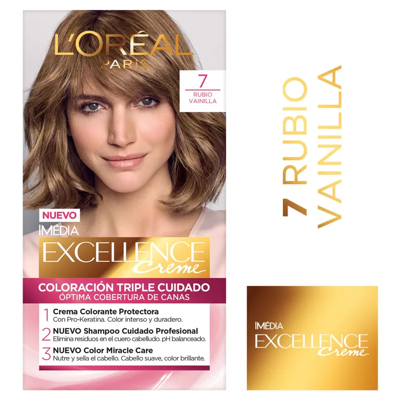 Excellence Creme Kit 7 Rubio Vainilla