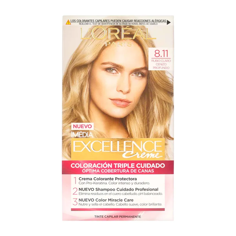 Excellence Creme Kit 8.11 Rub Cla Cen Pr