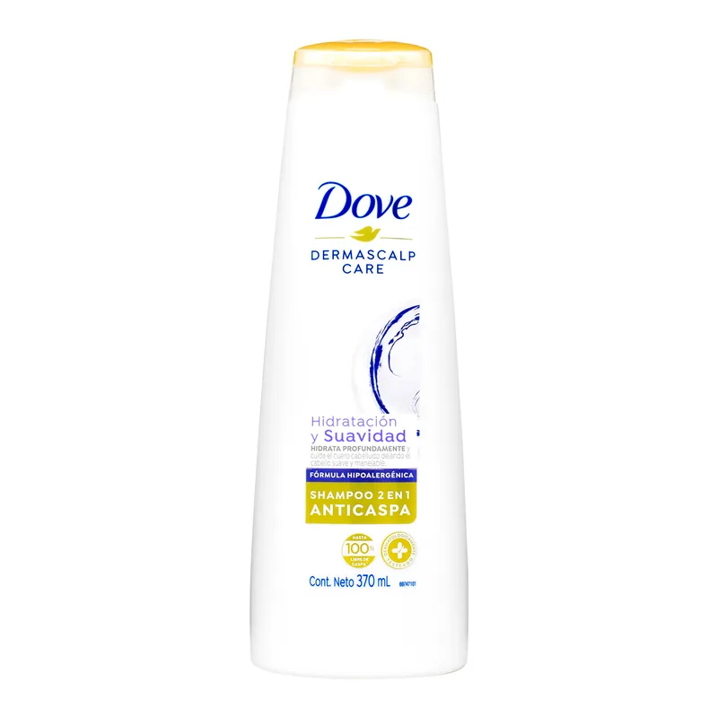 Champú Dove hidratación y Suavidad 370 mL