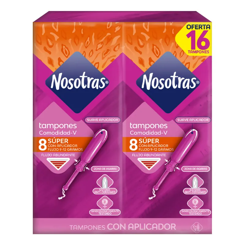 Tampon Nosotras Aplicador Super 16 unidades