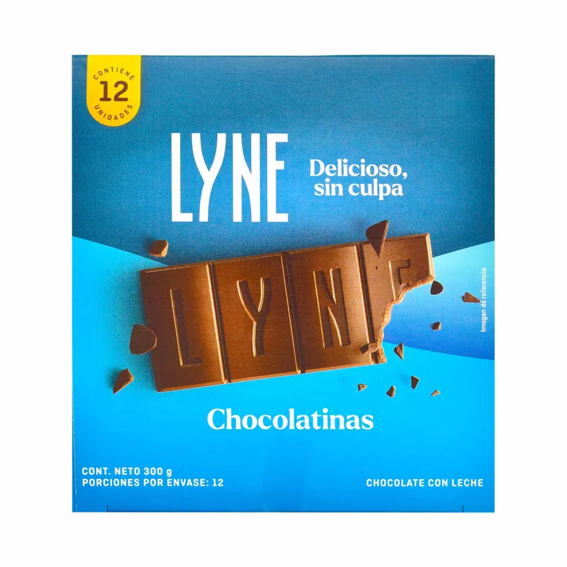 Chocolatina Lyne Caja 25 g 12 unidades