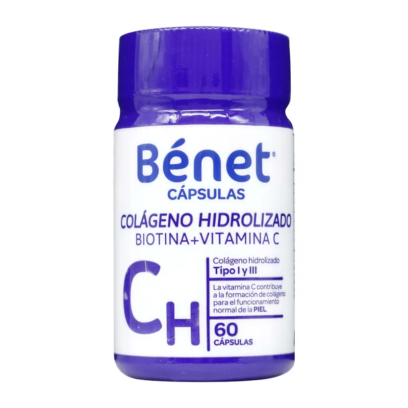 Colágeno Hidroliz.+biotina Vit C 60 tabletas