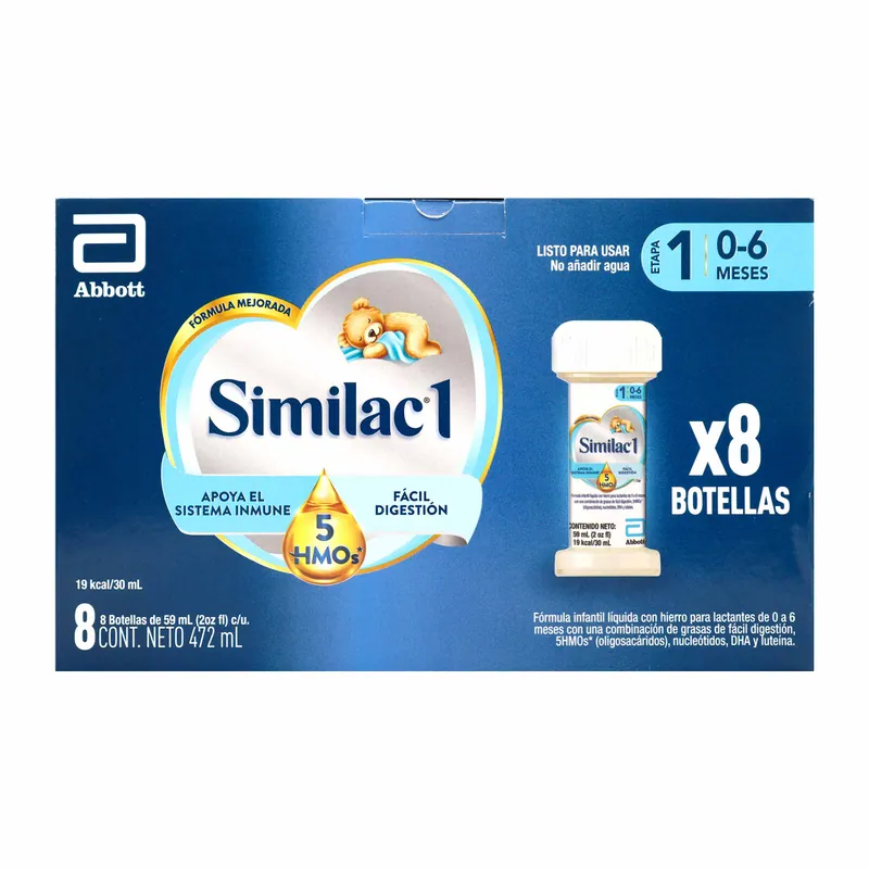 Similac 1 5hmos 59 mL 8 Botellas