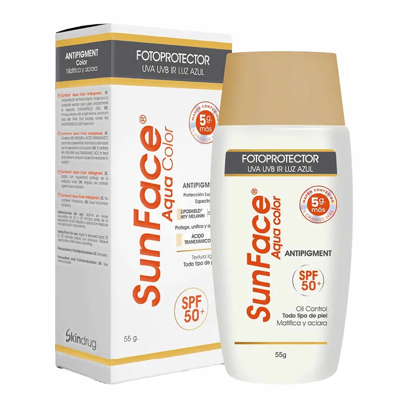 Prot Sunface Aqua Color Spf 50+ 55 g