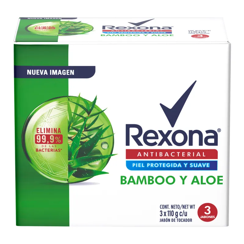 Jabones Rexona Bamboo E Aloe 110 g