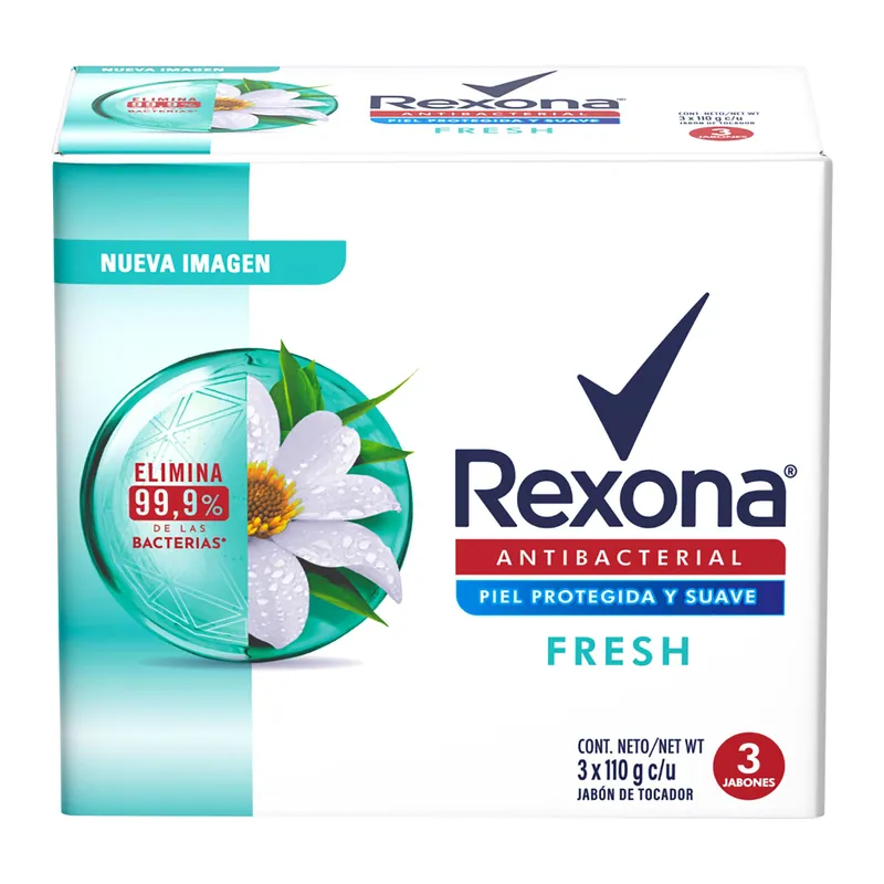 Jabón Rexona Antibacterial Fresh 110 g