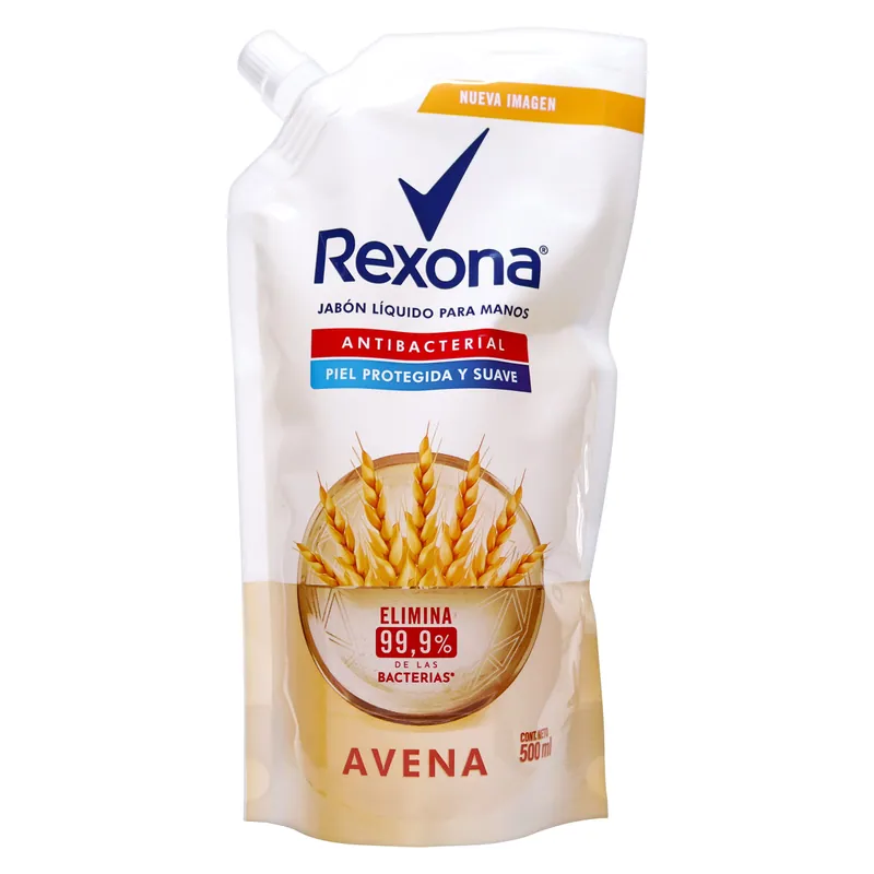 Jabón Liquido Rexona Antibac Avena 500 mL