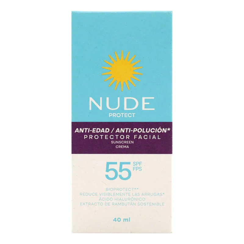 Prot Facial Nude 55 Spf Antiedad 40 mL