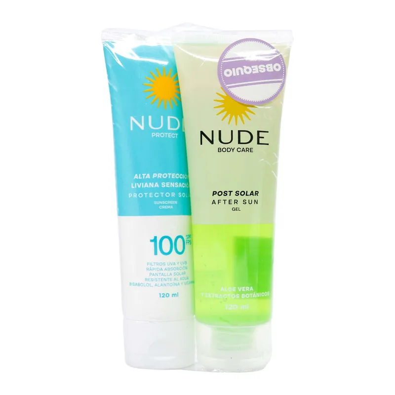 Prot Nude Spf100 120 Ml+gel Post S 120 mL