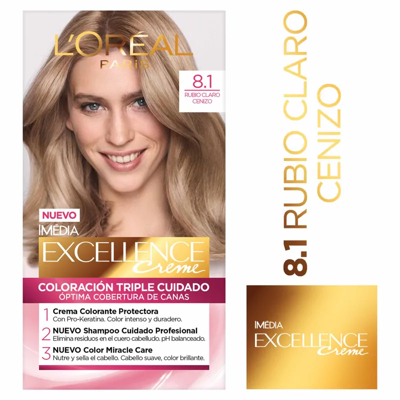 Excellence Creme Kit 8.1 Rubio C Cenizo