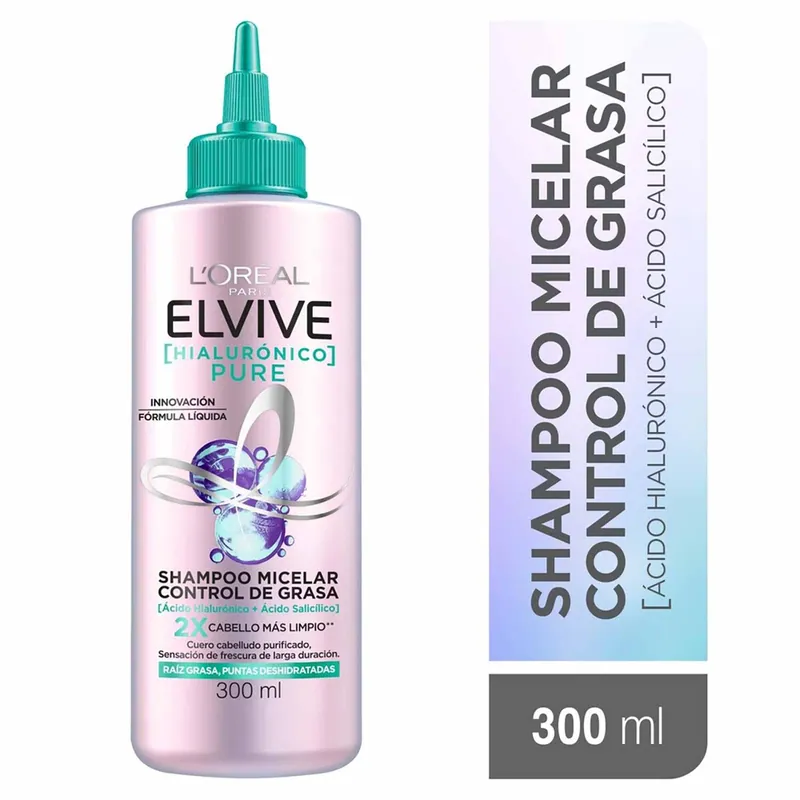 Champú Elvive Hidra hialurónico Pure 300 mL