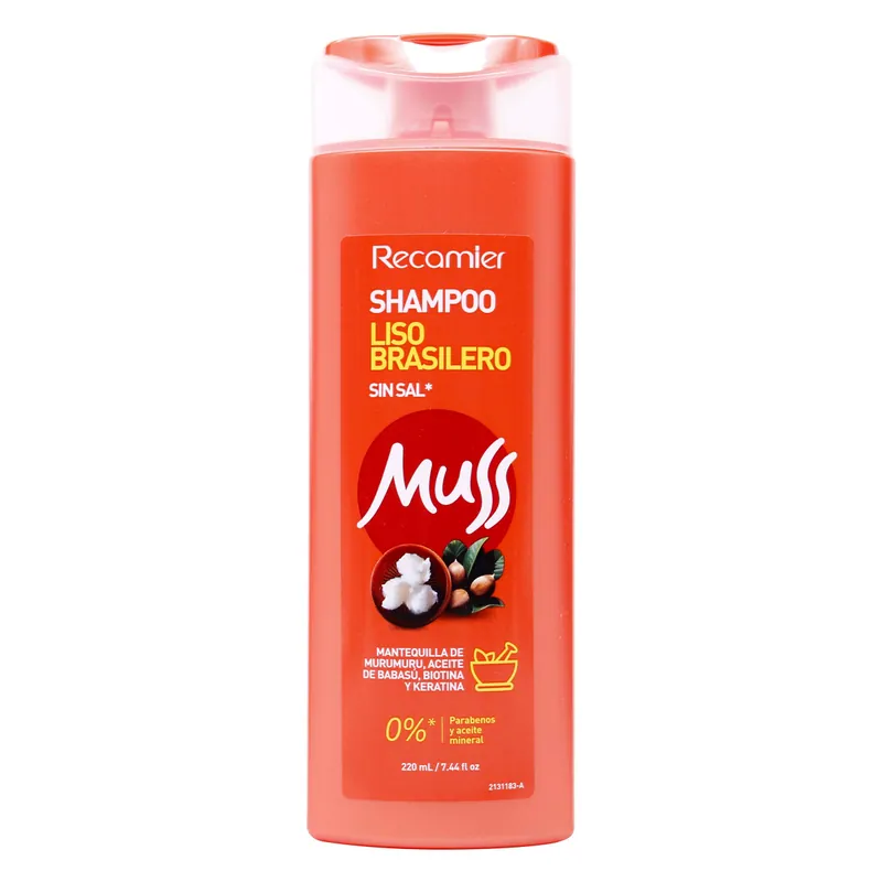 Champú Muss Liso Brasilero sin Sal 220 mL