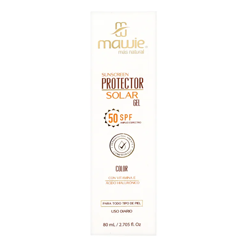 Protector Sol Spf50 Gel Color Mawie 80 mL