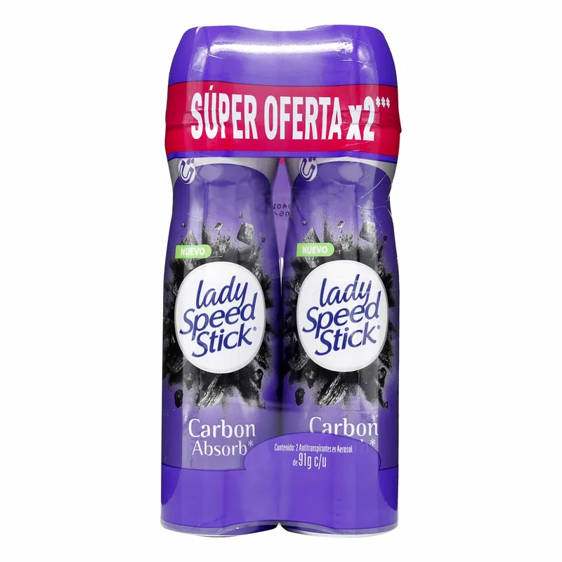 Desodorante Lady Speed Carb Spray Absorb 91 g