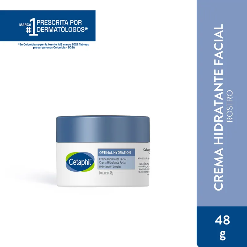 Cre Cetaphil Optimal Hydrat Facial 48 g