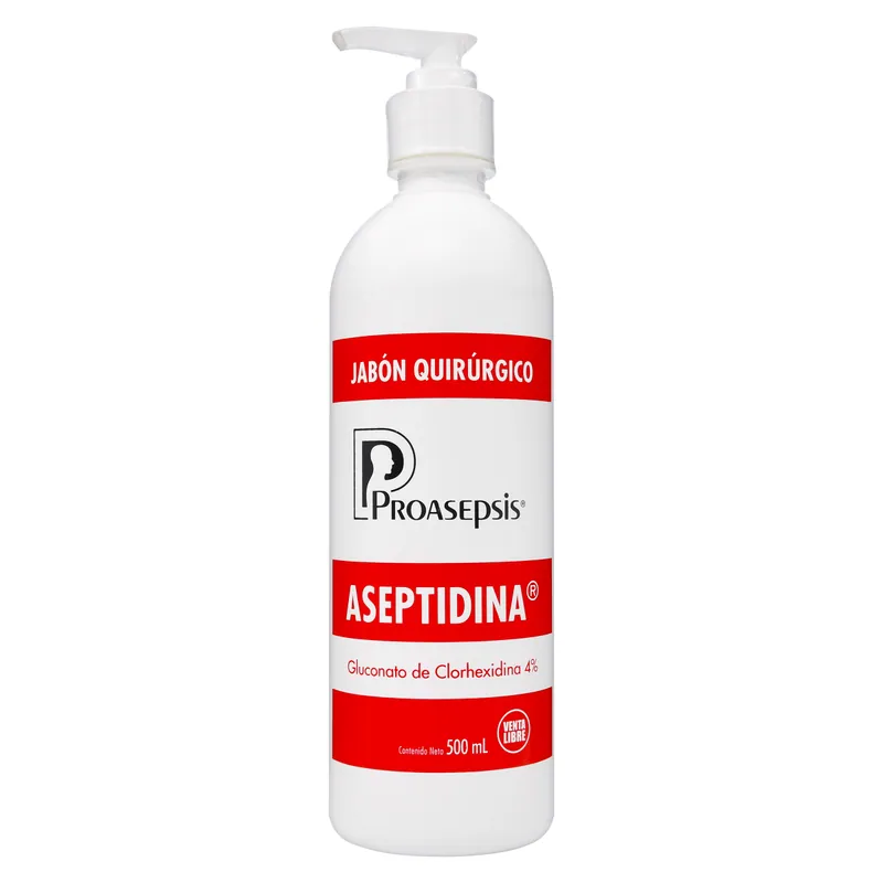Aseptidina Jabón Quirur Clorhexidina 500 mL