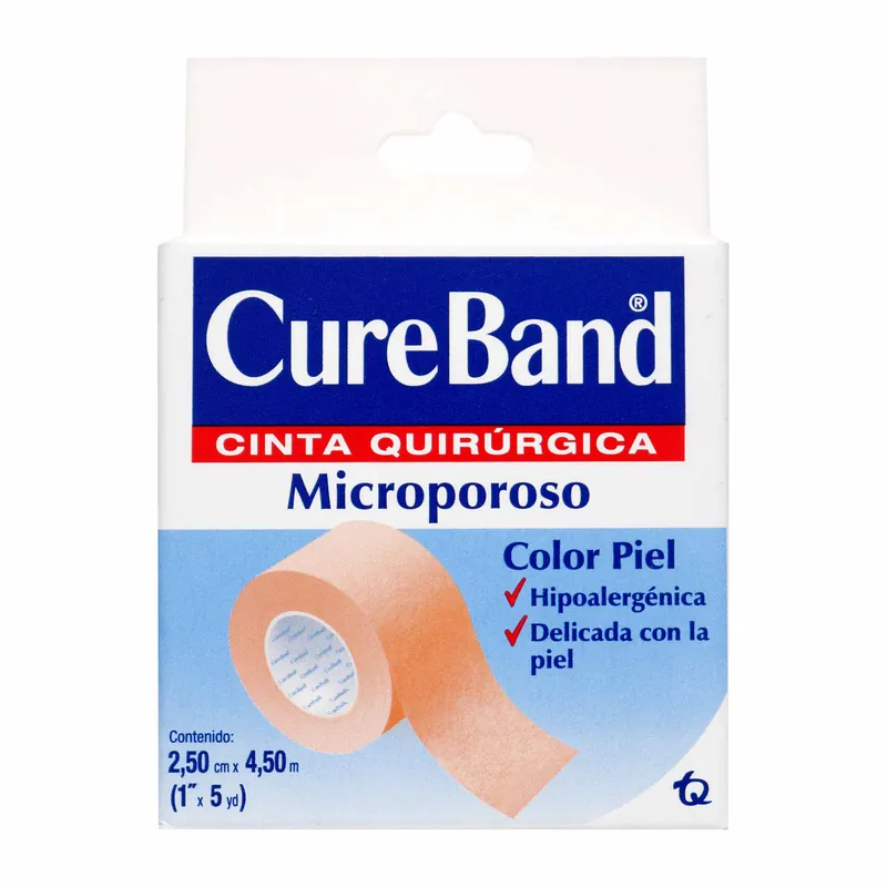 Cure Band Microporoso Color Piel 1x5yd
