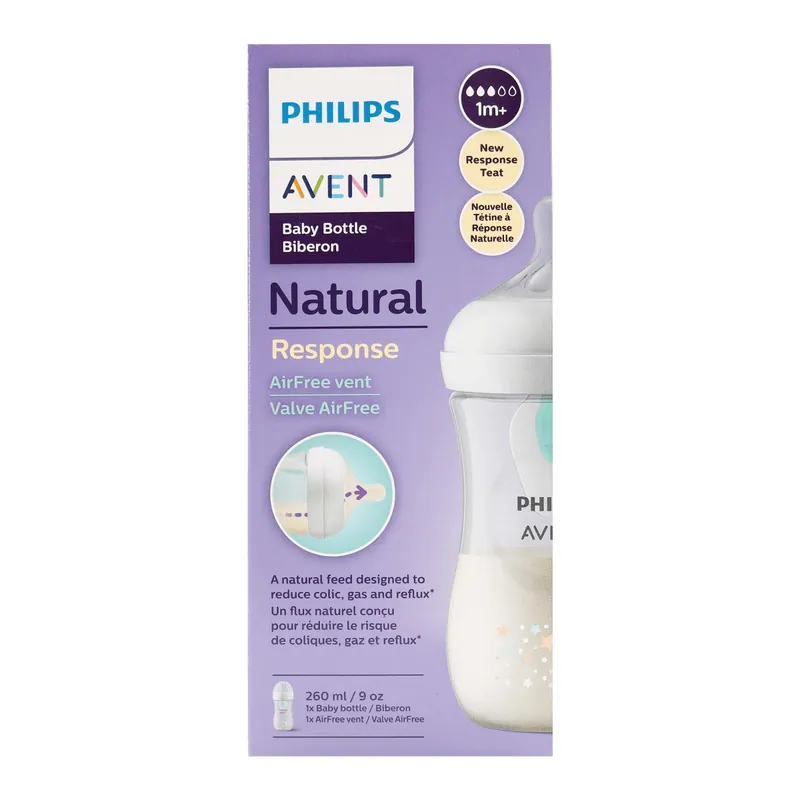 Biberon Natu Airfree Avent Deco 9oz 260m