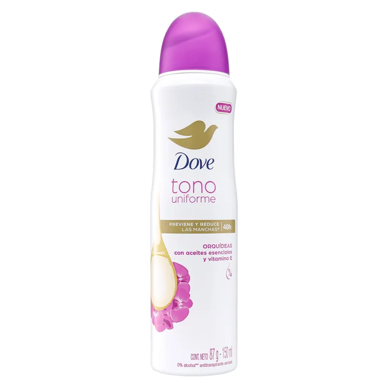Desodorante Dove Spray Tono Unif Orquideas 87 g M