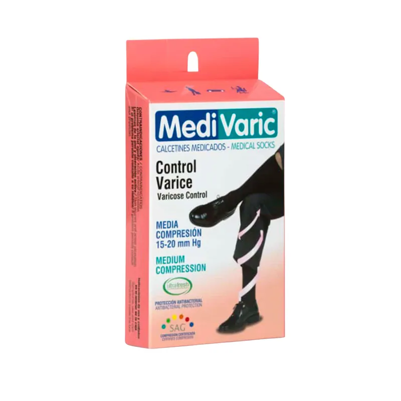 Calcetin Medivaric Hom M Azul M Com Nti