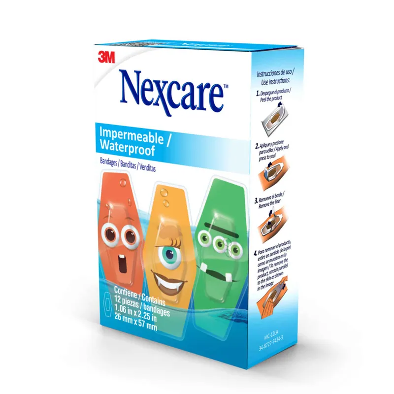Banditas Nexcare Monstros Imperm 12 unidades