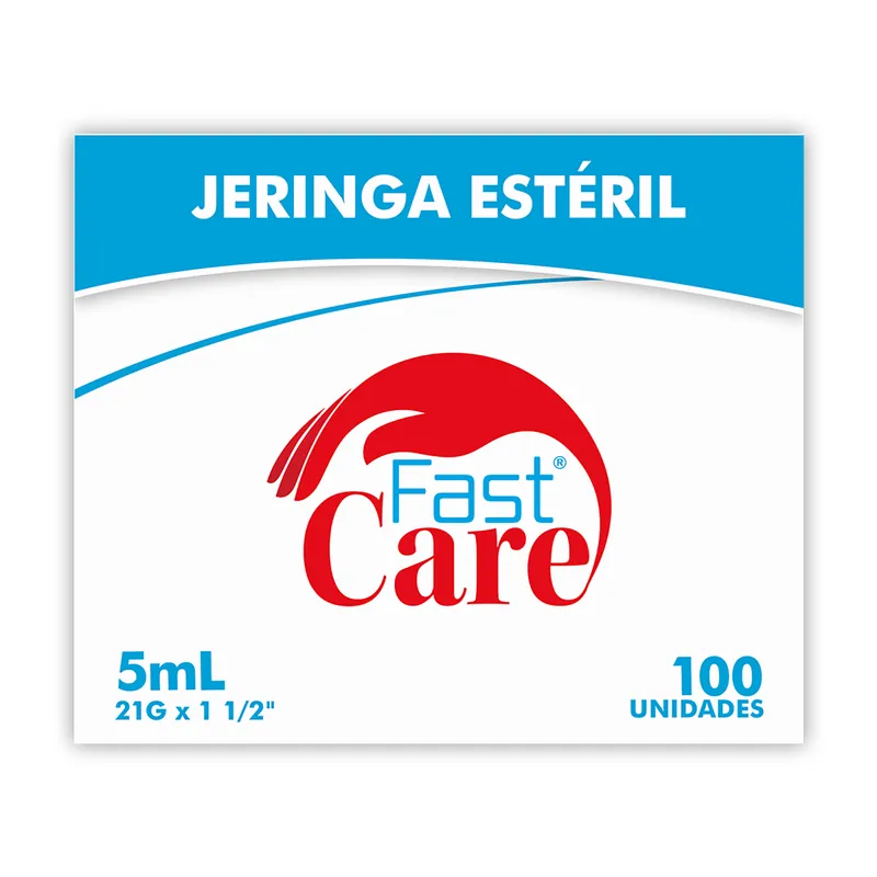 Jeringa 3p 5 mL 21x1.1/2 Fa 100 unidades ICOM