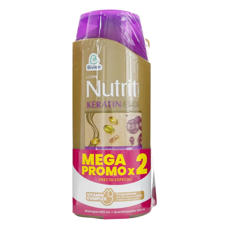 Champú Nutrit Keratin 600 mL + Aco 550 mL