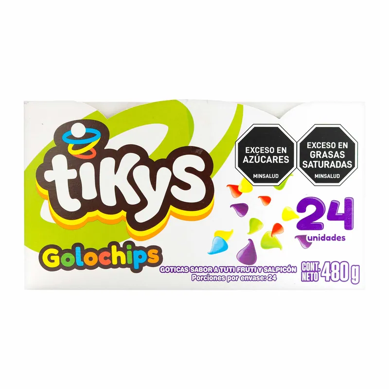 Chocolatina Tikys Golochips 20grs 24und