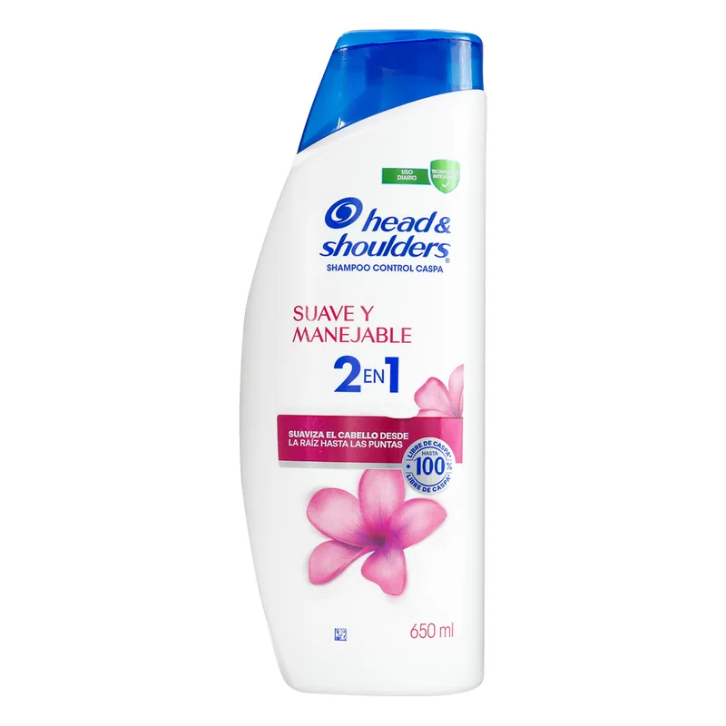Champú Head-Shoulders 2 1 Suave Man 650 mL