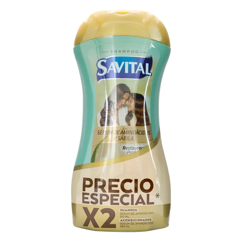 Champú Savital Aminoacidos 510 mL + Ac 490 mL