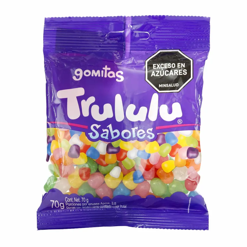 Gomas Trululu Sabores Bolsa 70 g