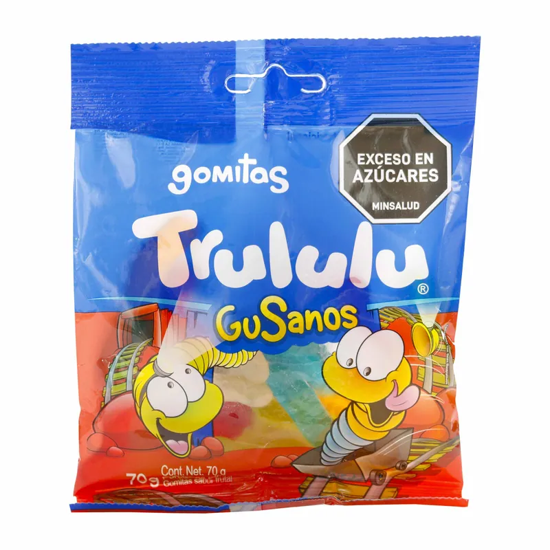 Gomas Trululu Gusanos Dulces Bolsa 70 g