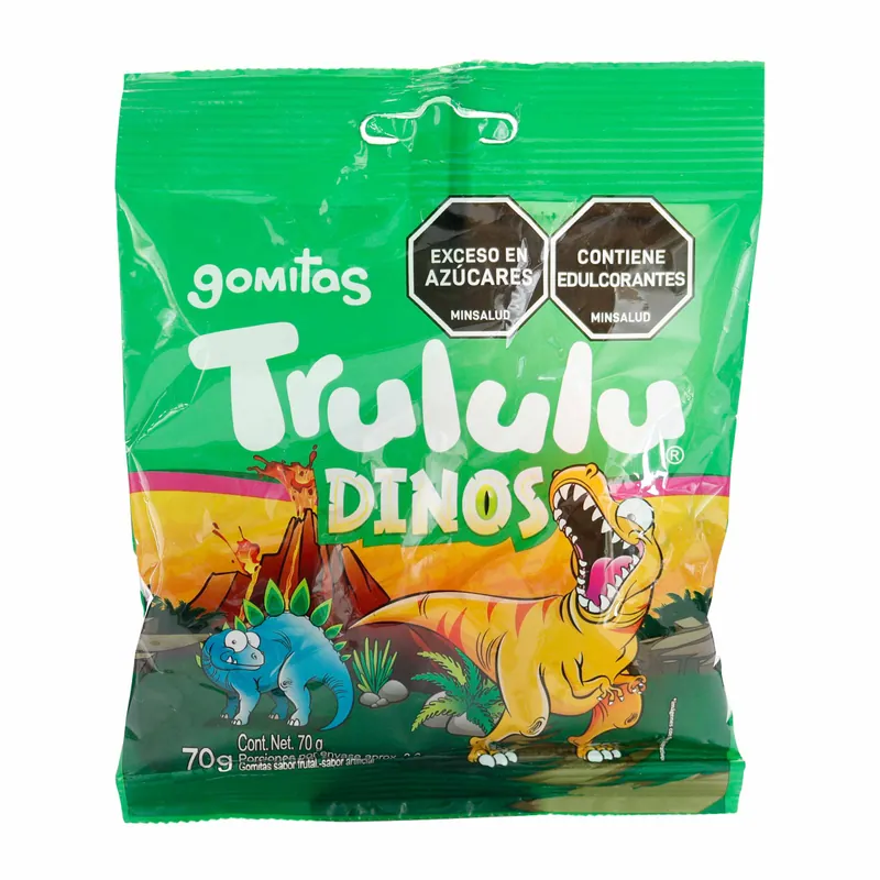 Gomas Trululu Dinos Bolsa 70 g